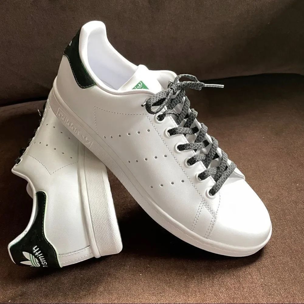 New White Black Stan Smith Adidas court sneakers Womens 9 US 41 1/3 EUR - Picture 9 of 14